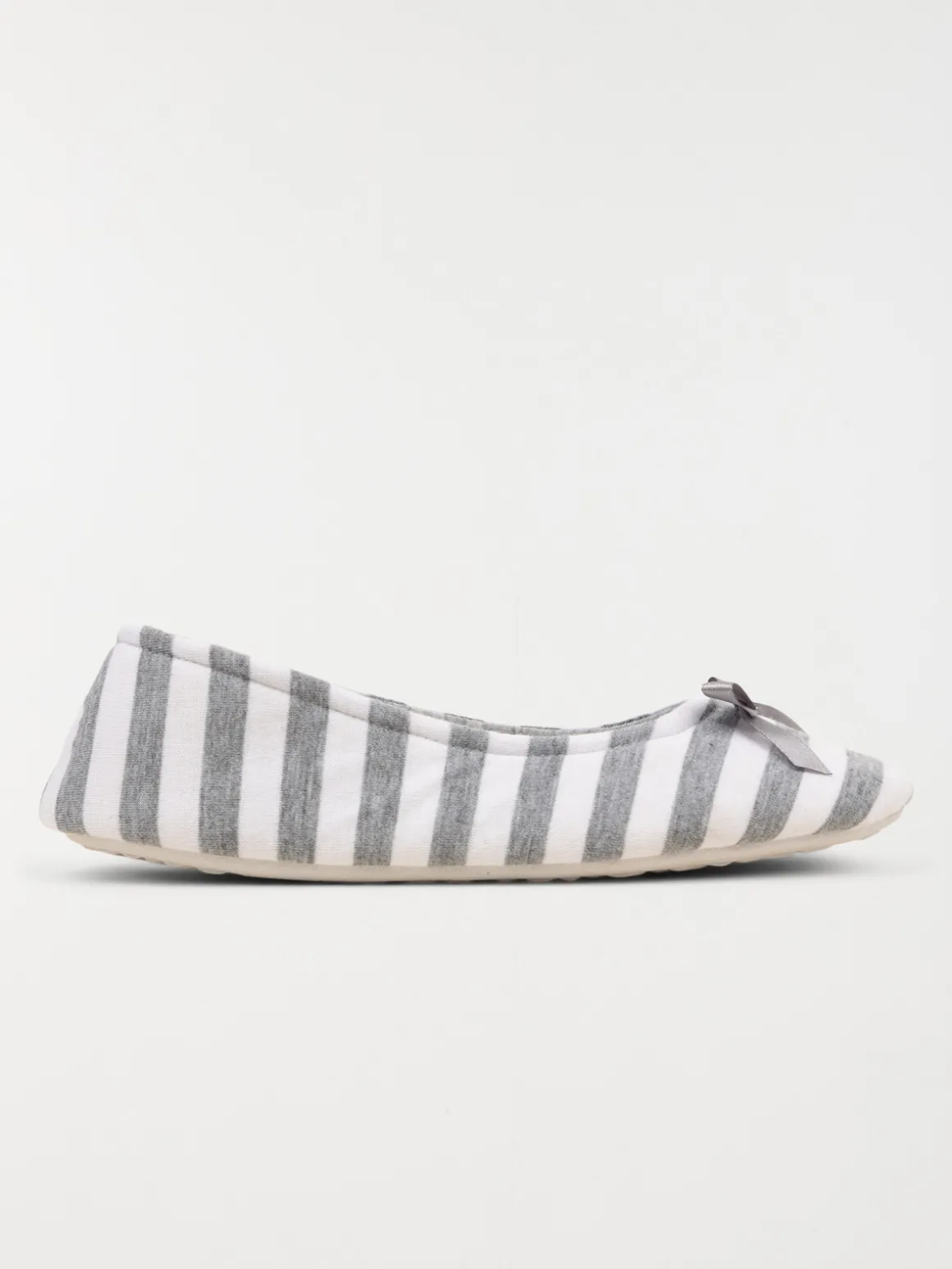 Pantoufle ballerine rayée femme (37-42)