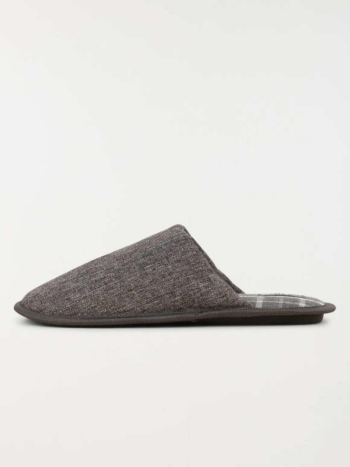 Pantoufle coloris gris homme (40-46)