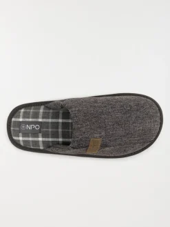 Pantoufle coloris gris homme (40-46)