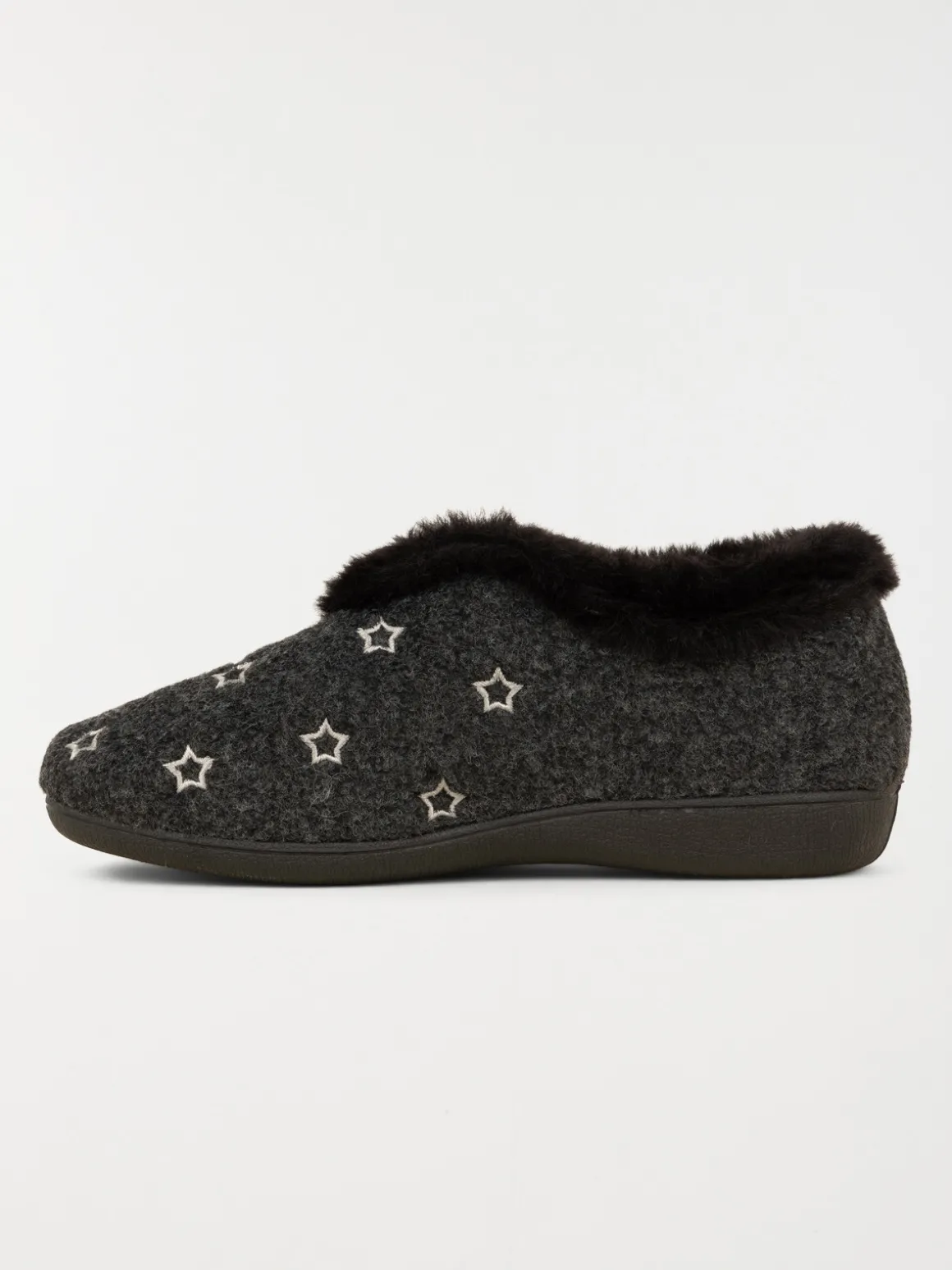 Pantoufle fourrée étoile femme (36-41)