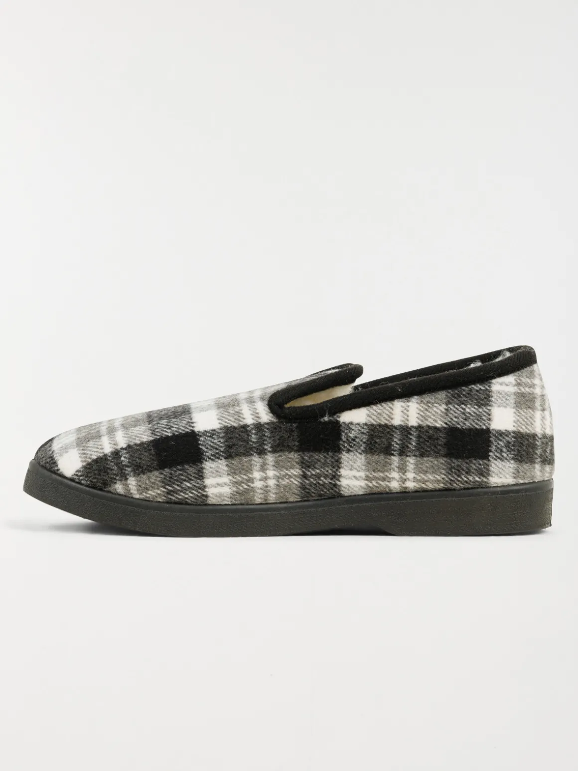 Pantoufle homme noir carreaux (39-45)