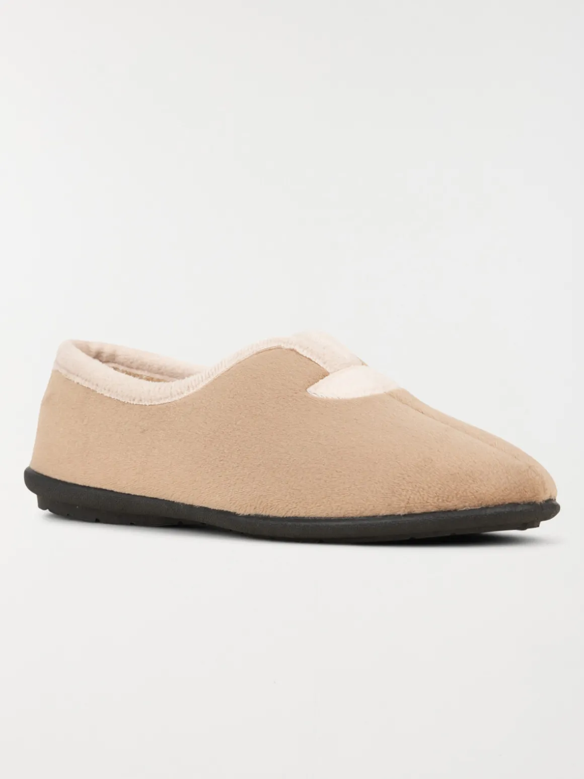 Pantoufles femme coloris camel (37-42)