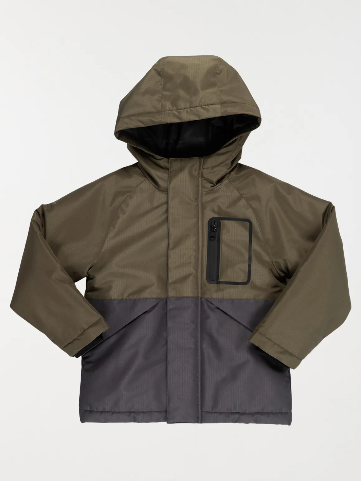 Parka capuche bicolore garçon (3-12A)
