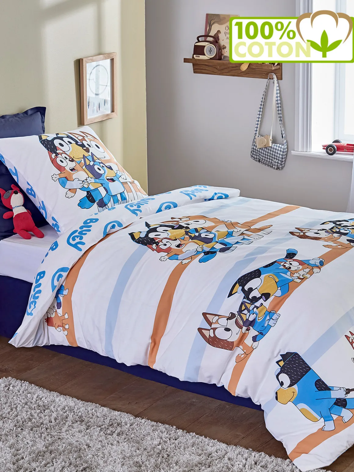 Parure Bluey 1 personne 140x200 cm