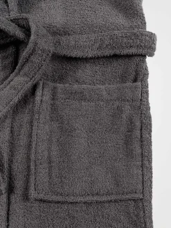 Peignoir adulte gris anthracite