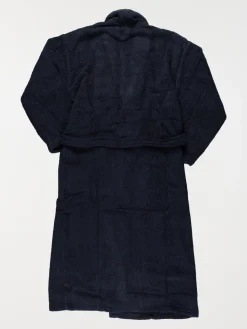 Peignoir de bain bleu nuit adulte