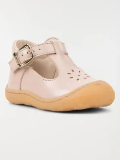 Pied-nu coloris rose fille (17-21)