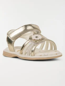 Pied-nu doré fleur fille (19-23)