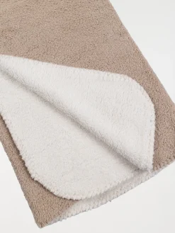 Plaid taupe sherpa 130 x 170 cm