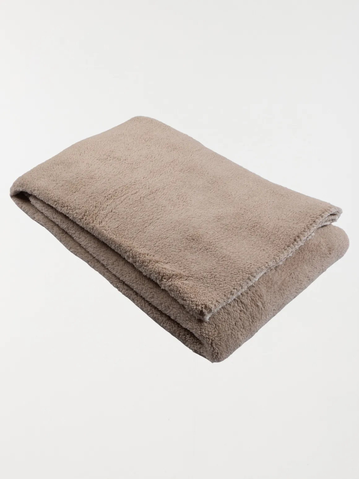 Plaid taupe sherpa 130 x 170 cm