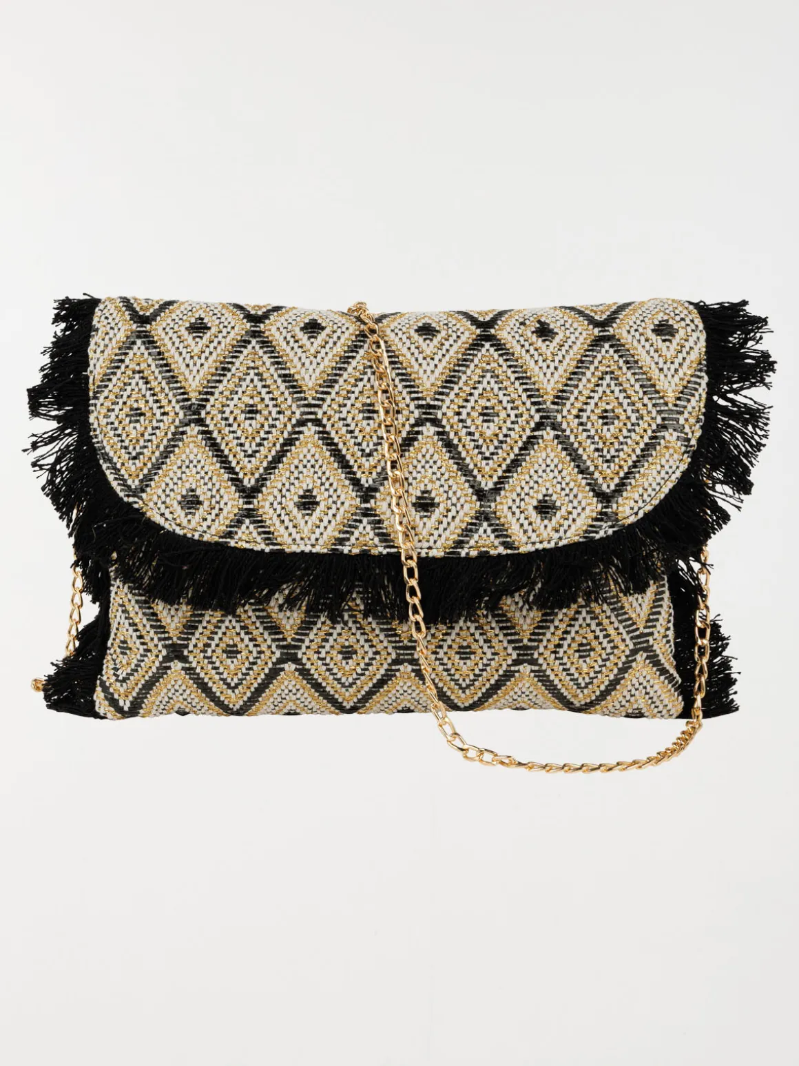 Pochette bohème à franges femme