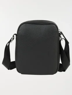 Pochette noire bandoulière homme