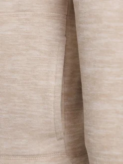 Polaire beige chiné zippé femme