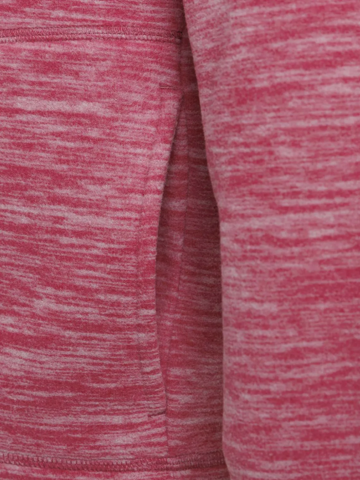 Polaire corail chiné zippé femme