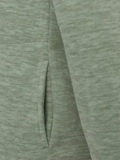 Polaire tilleul chiné zippé femme