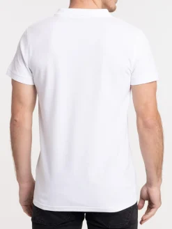 Polo basique blanc homme