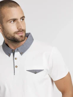 Polo col contrasté homme