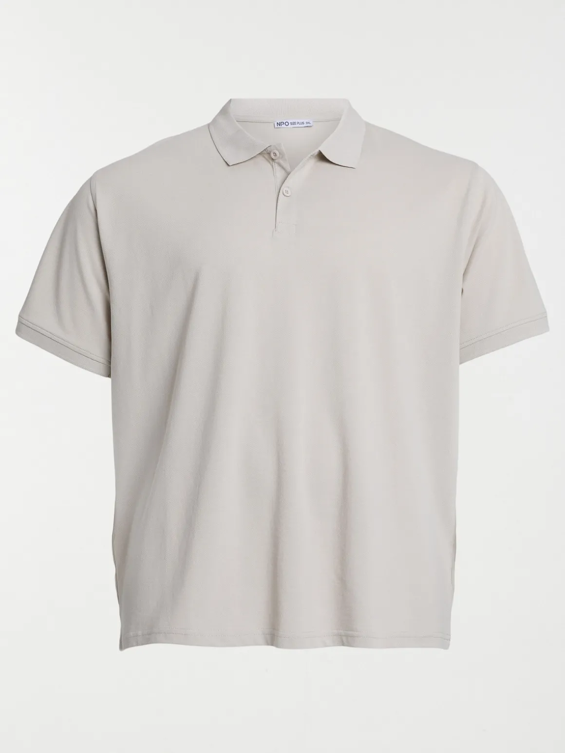 Polo coloris blond grande taille homme