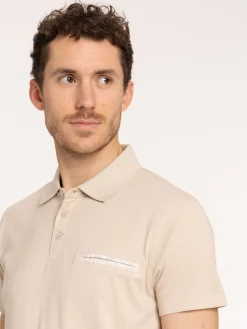 Polo coloris lin coton homme
