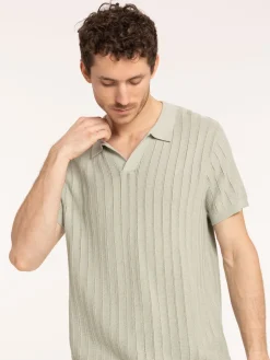 Polo couleur sauge homme