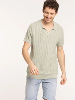 Polo couleur sauge homme