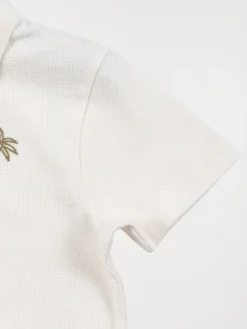 Polo écru 100% coton garçon (3-12A)