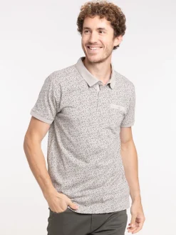 Polo fleuri 100% coton homme