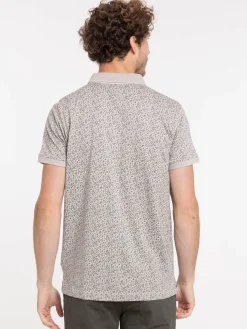 Polo fleuri 100% coton homme