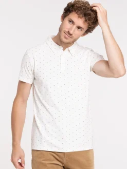 Polo imprimé 100% coton homme