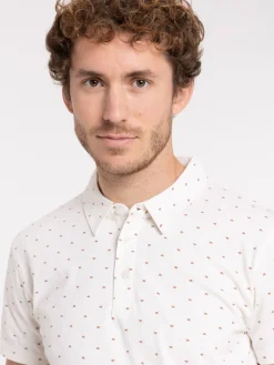Polo imprimé 100% coton homme