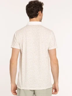 Polo imprimé floral homme