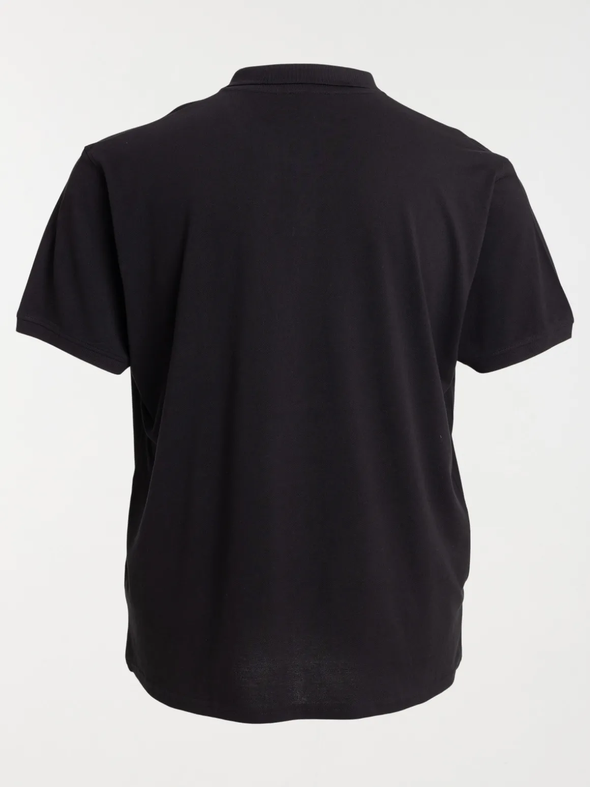 Polo noir grande taille homme