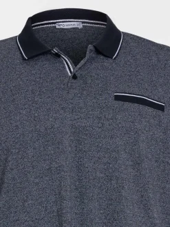 Polo noir grande taille homme