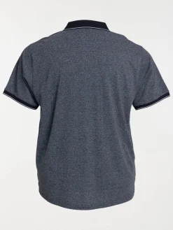 Polo noir grande taille homme