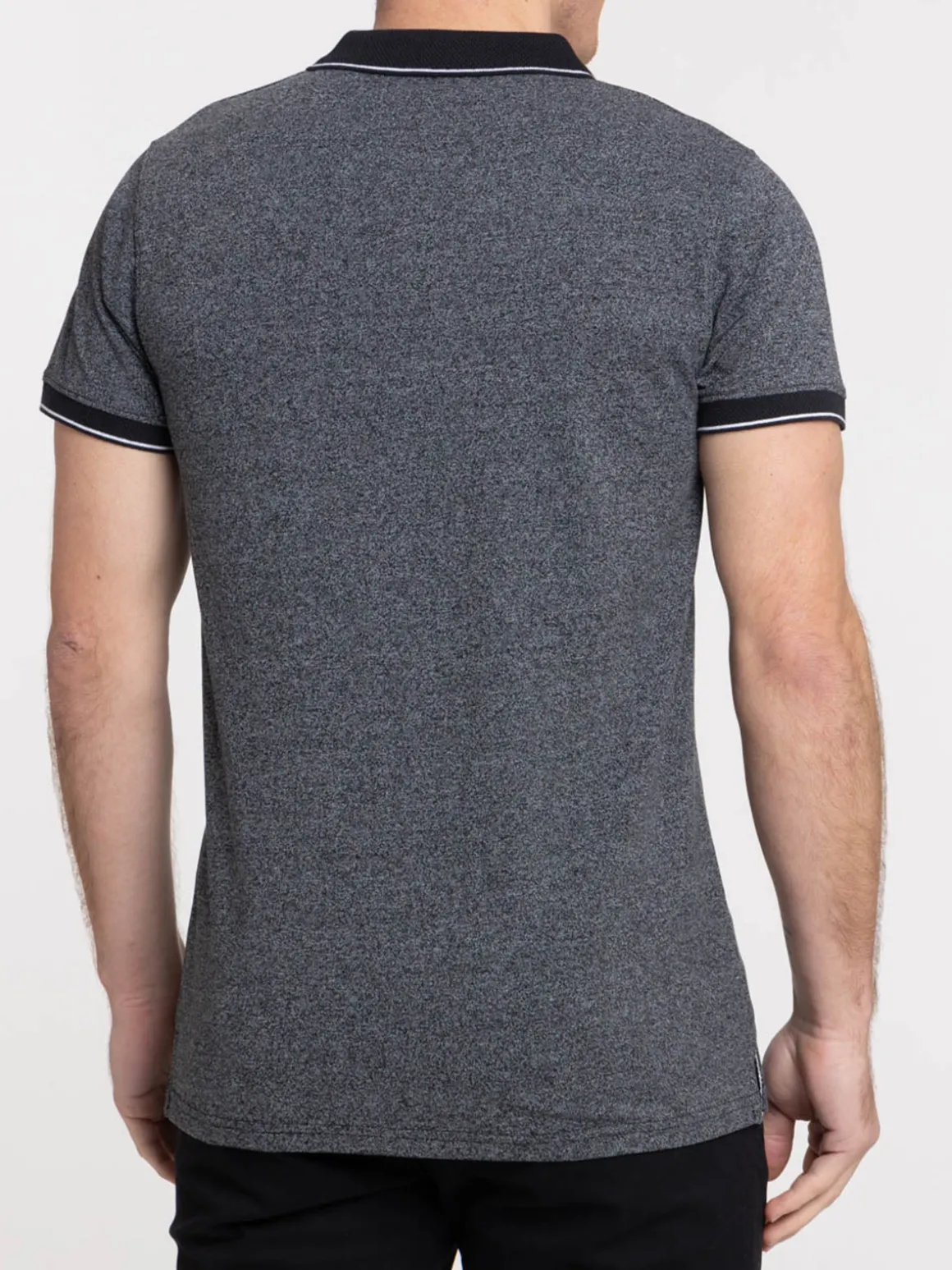 Polo noir homme
