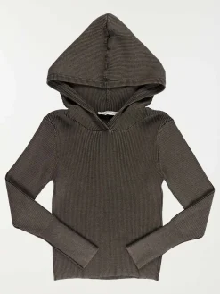 Pull à capuche fille noir (XXS-M)