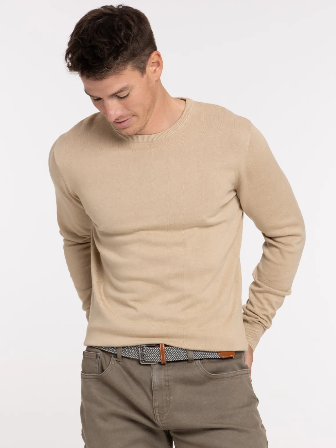 Pull 100% coton desert homme