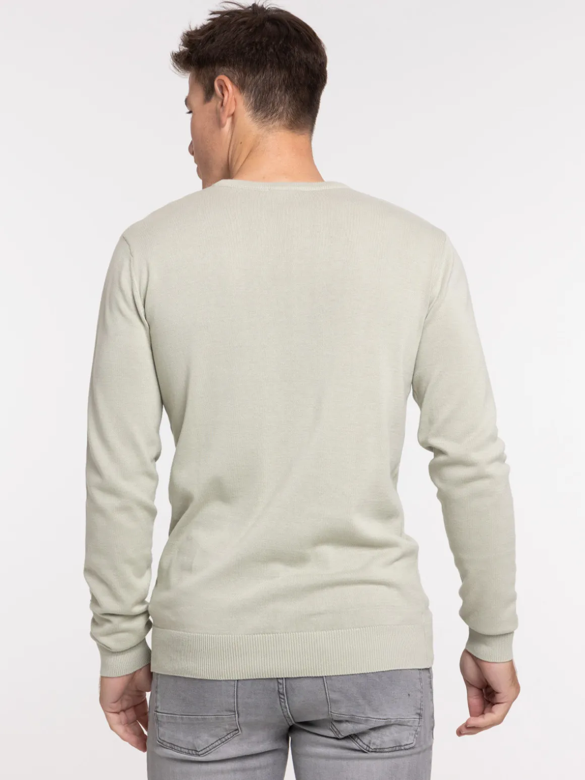 Pull 100% coton sauge homme