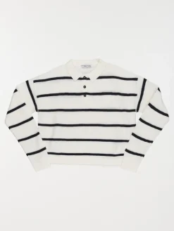 Pull boutonné col polo fille (XXS-M)