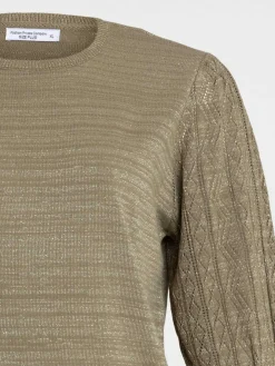 Pull brillant grande taille femme