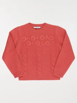 Pull broderies fleurs fille (3-12A)