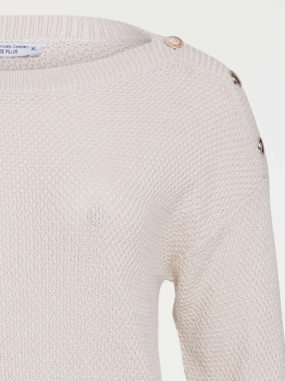 Pull col bateau femme grande taille