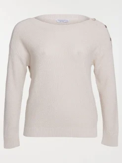Pull col bateau femme grande taille