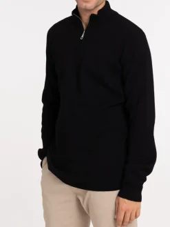 Pull col montant zippé homme