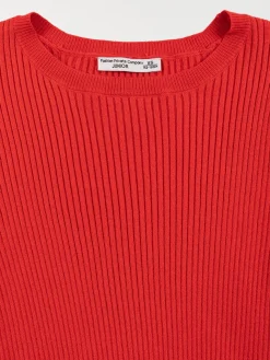 Pull col rond cerise fille (XXS-M)
