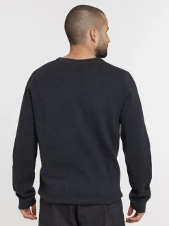 Pull col rond coloris volcan homme