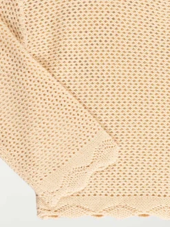 Pull col V ajouré fille (XXS-M)
