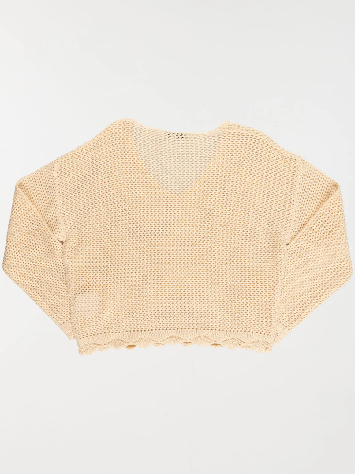 Pull col V ajouré fille (XXS-M)