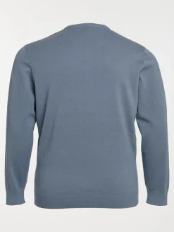 Pull col V grande taille homme