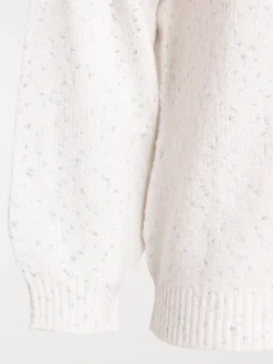 Pull écru col rond grande taille femme
